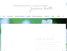 Tablet Screenshot of jeannebooth.com